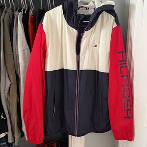 Tommy Hilfiger Men's Tricolor Windbreaker